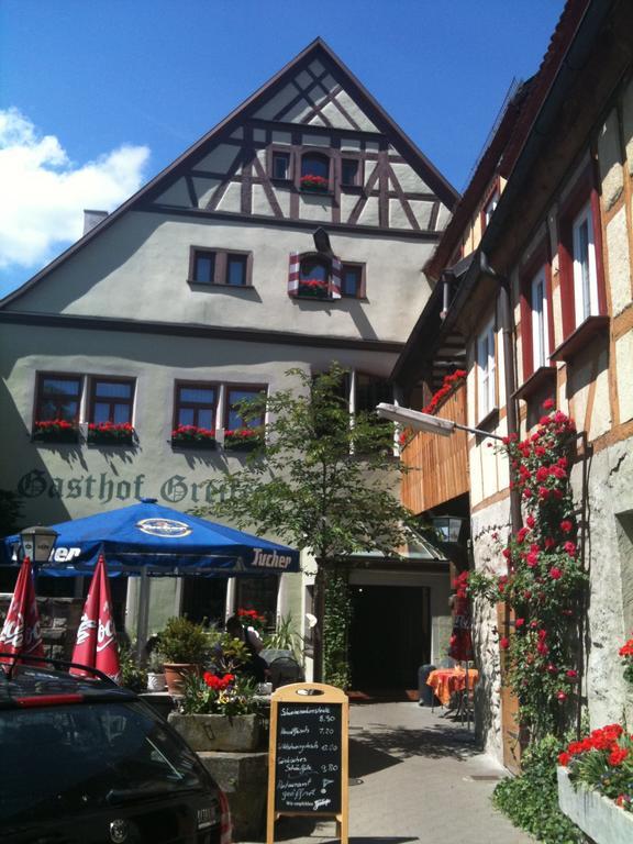 רוטנבורג אוב דר טאובר Hotel-Gasthof Goldener Greifen מראה חיצוני תמונה