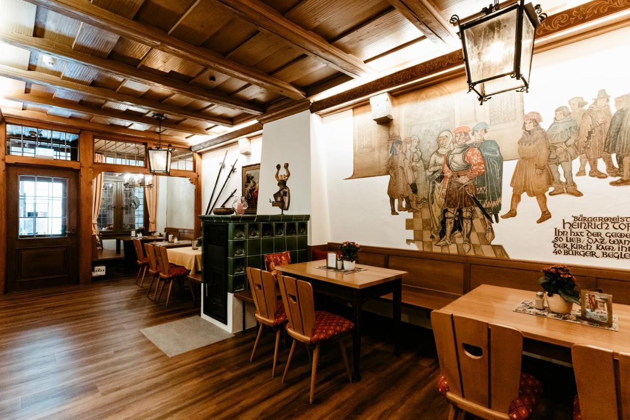 רוטנבורג אוב דר טאובר Hotel-Gasthof Goldener Greifen מראה חיצוני תמונה
